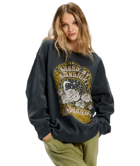 BILLABONG Women's Ride In Oversized Crewneck Black Sands 2