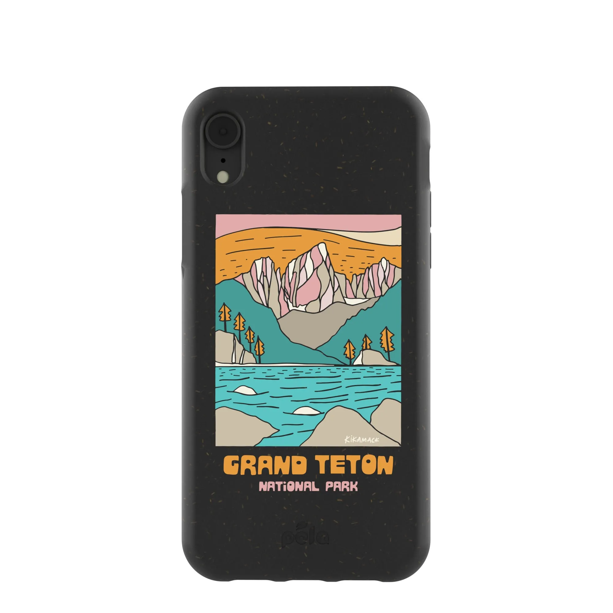 Black Grand Teton iPhone XR Case