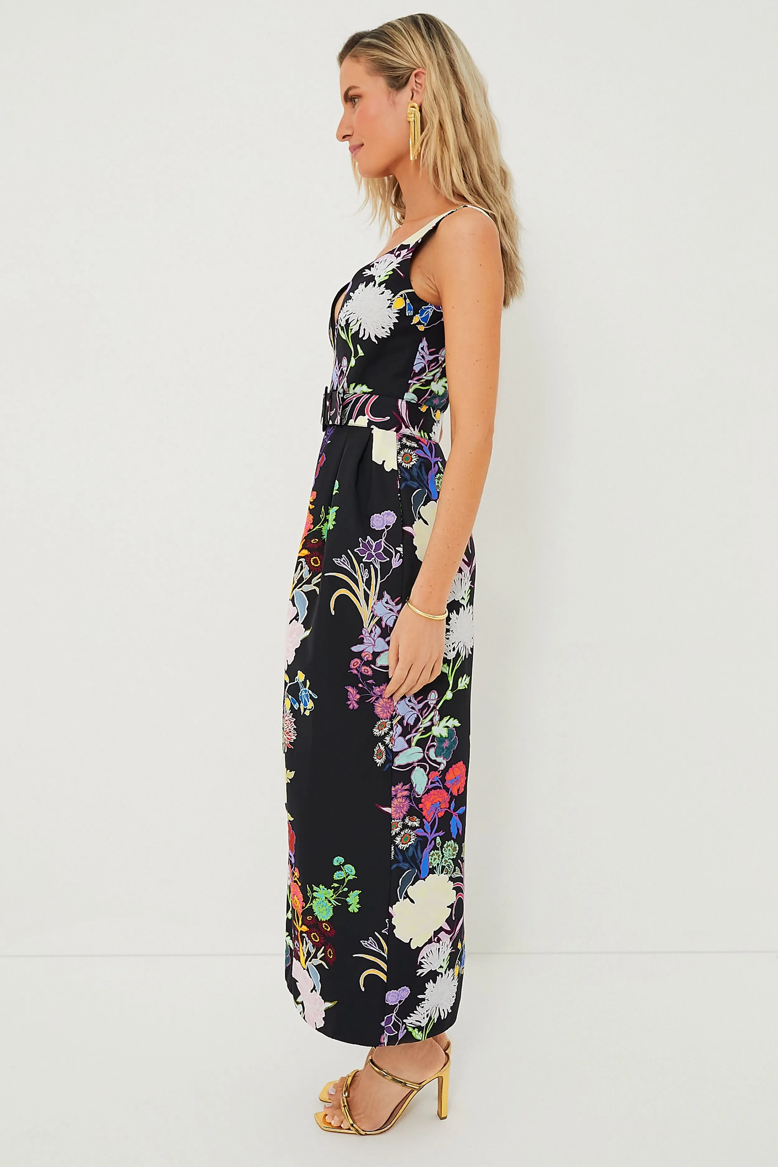 Black Jardin Jules Tafetta Dress