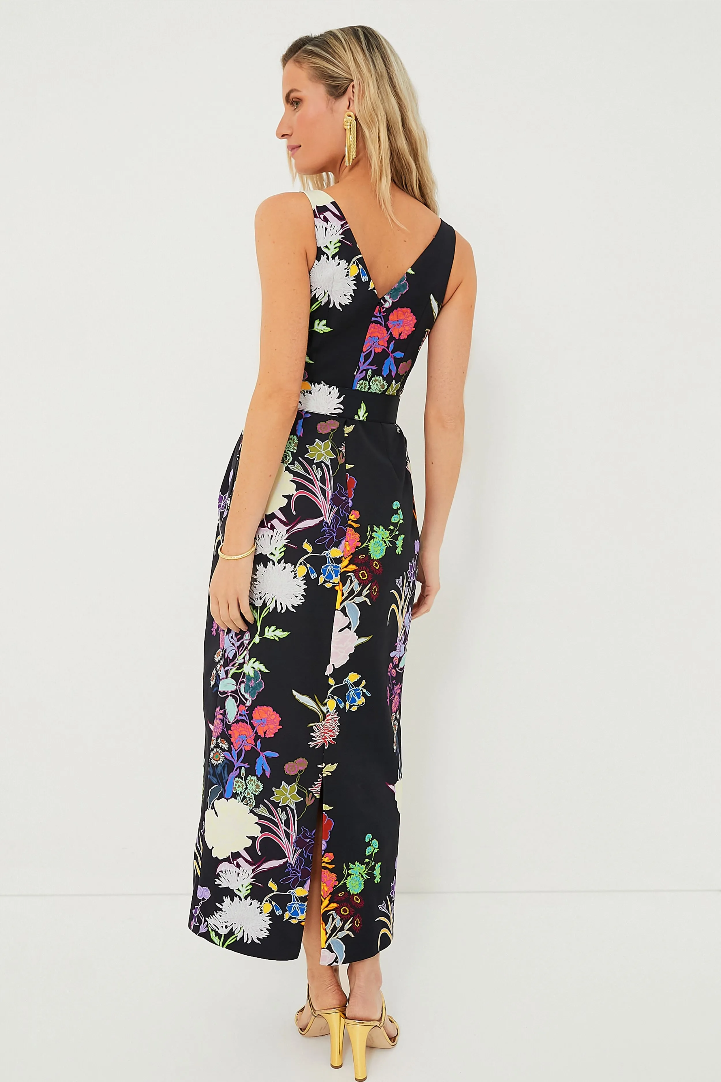 Black Jardin Jules Tafetta Dress