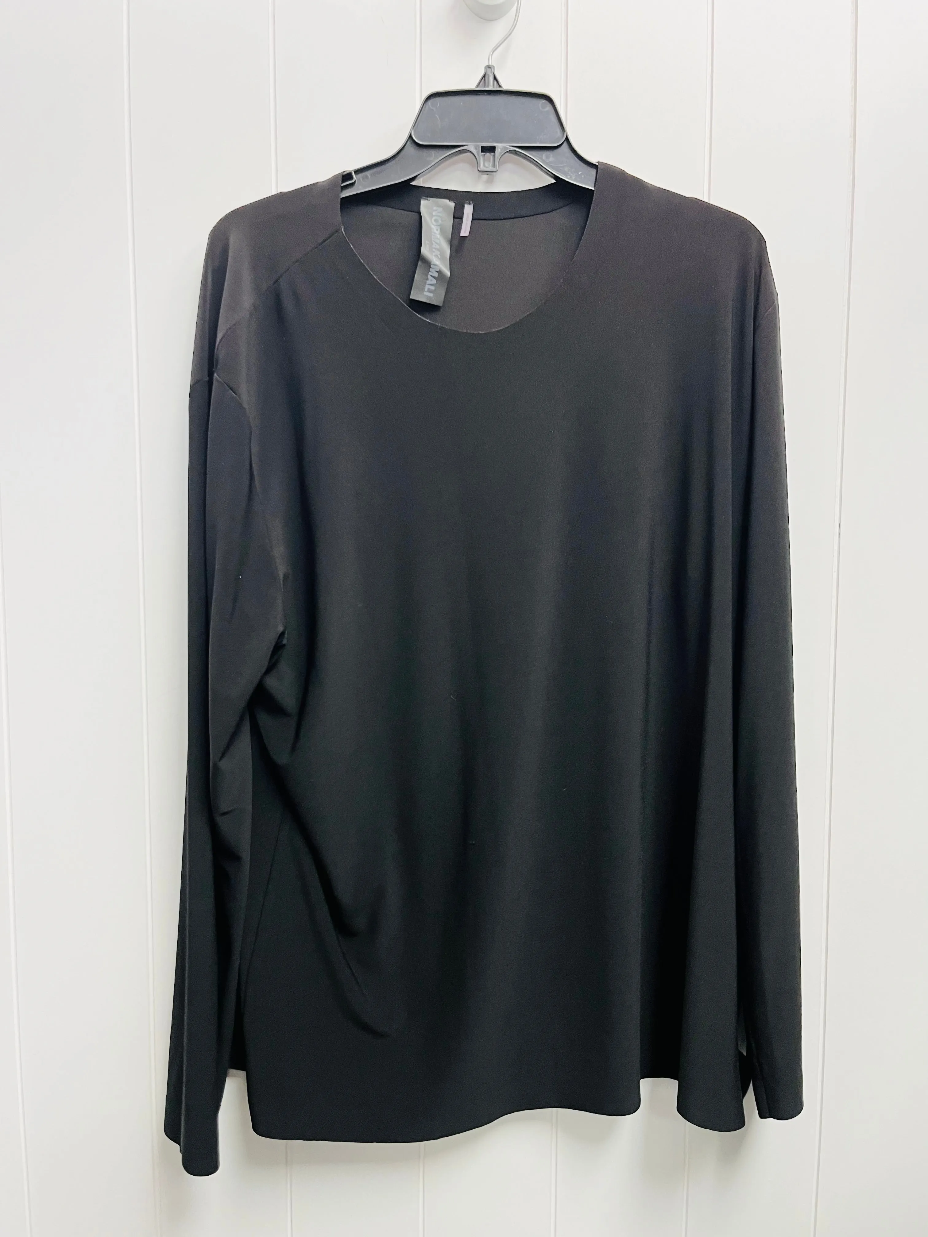 Black Top Long Sleeve Norma Kamali, Size L