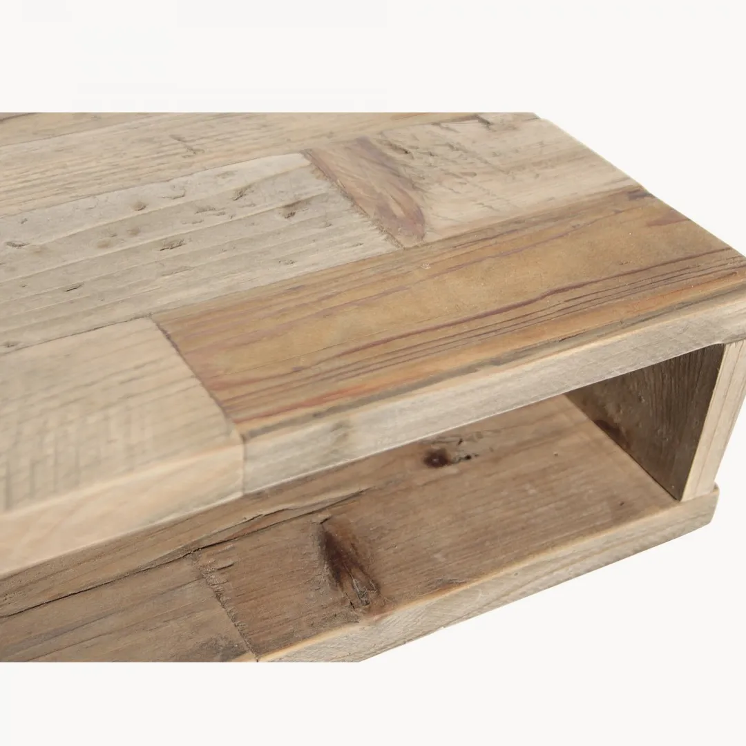 Bleached Pine Occasional Side Table 55cm Wide