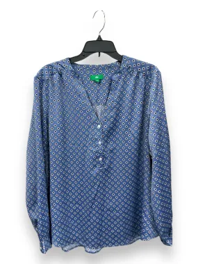 Blouse Long Sleeve By Dip In Blue, Size: Xl