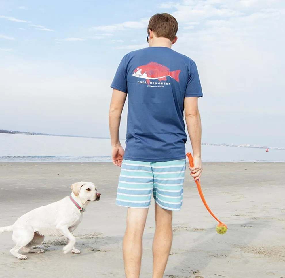 Blue Crab: Short Sleeve T-Shirt - Navy