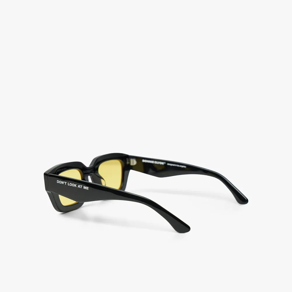 Bonnie Clyde Karate Sunglasses Black / Yellow