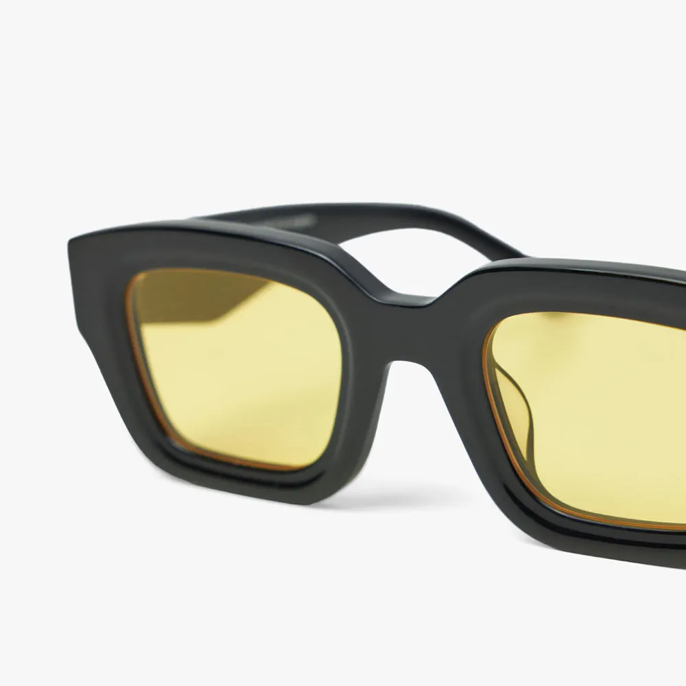 Bonnie Clyde Karate Sunglasses Black / Yellow