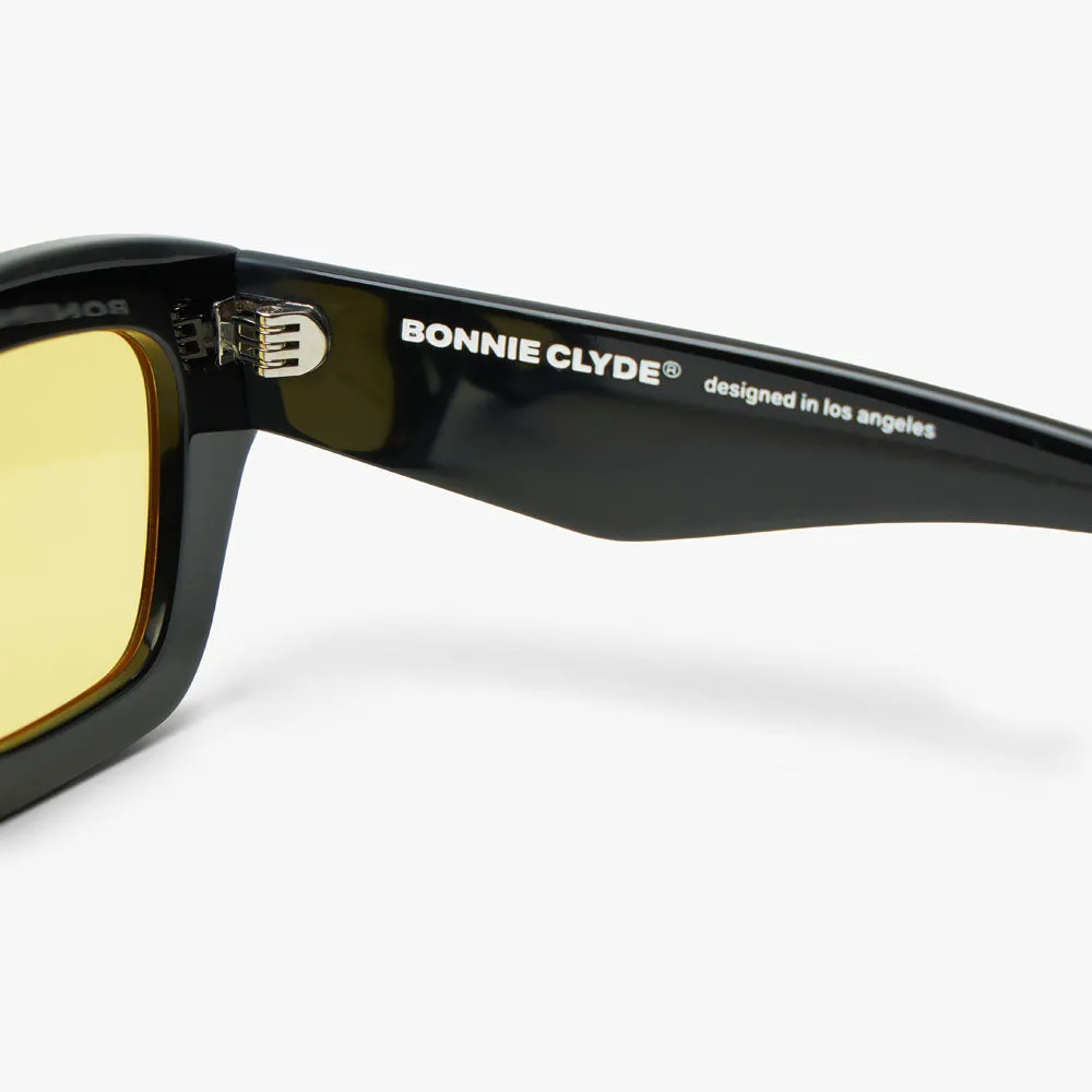 Bonnie Clyde Karate Sunglasses Black / Yellow