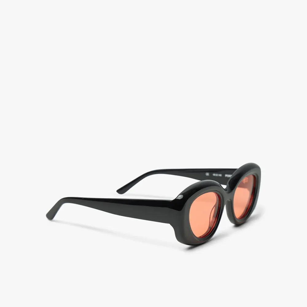 Bonnie Clyde Portal Sunglasses Black / Orange