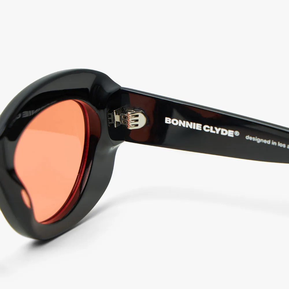 Bonnie Clyde Portal Sunglasses Black / Orange