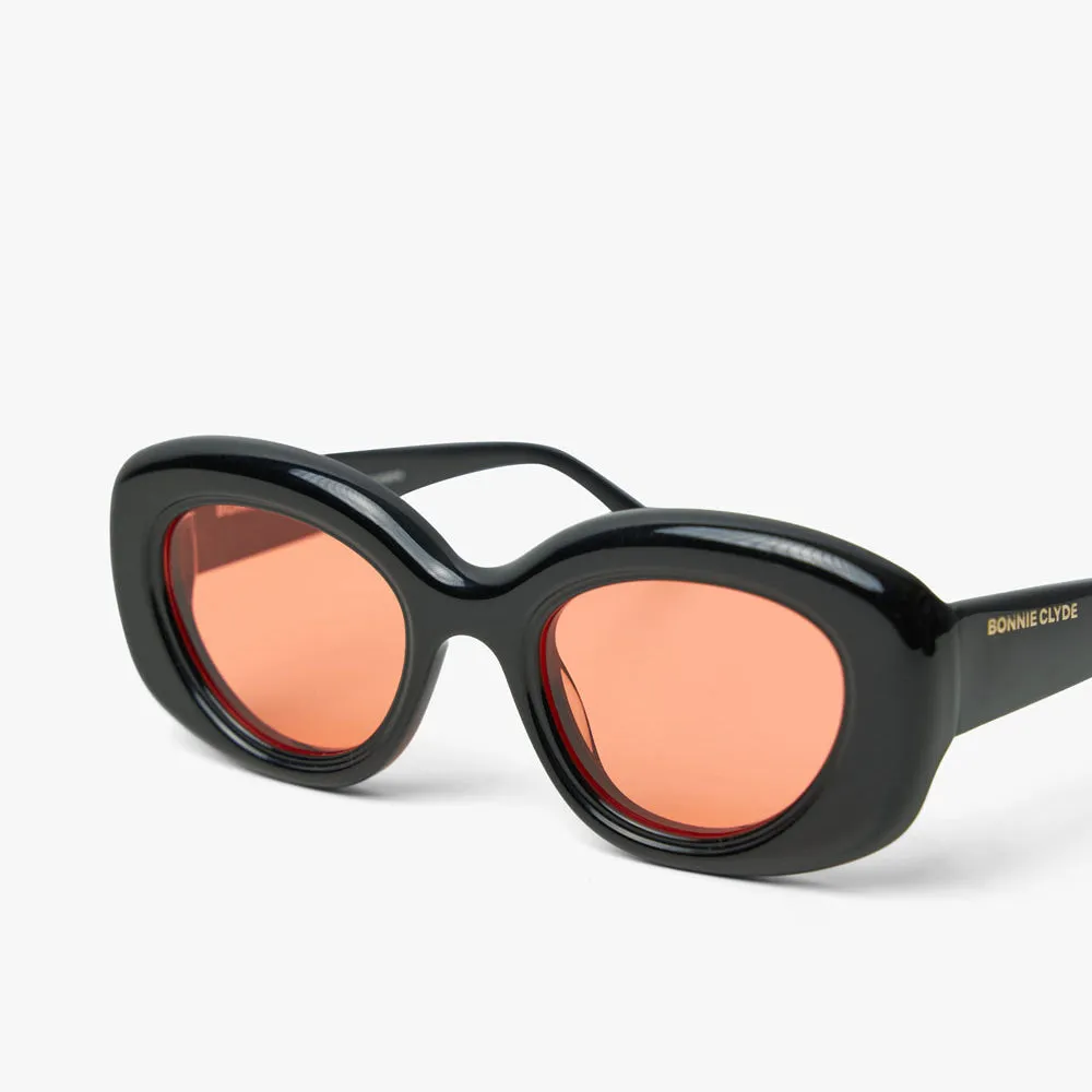 Bonnie Clyde Portal Sunglasses Black / Orange