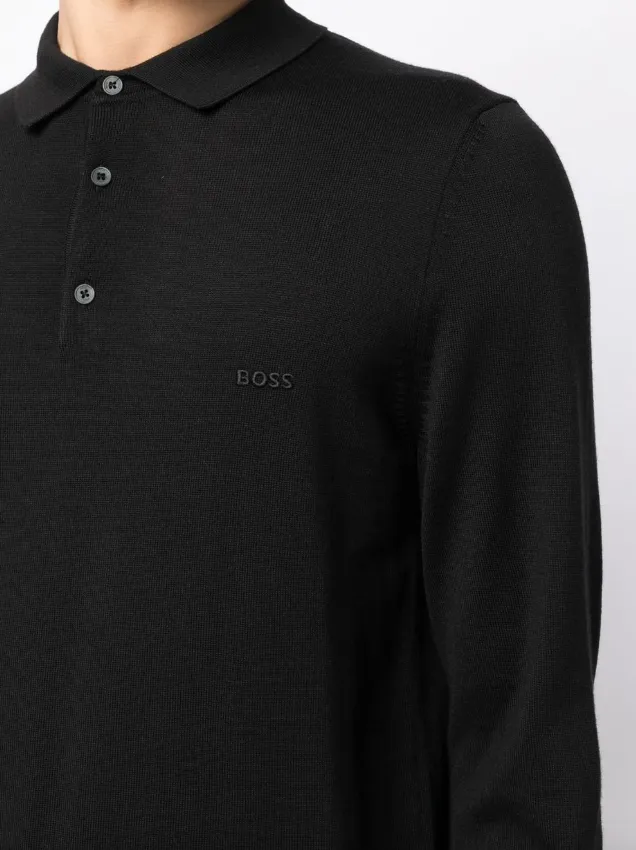 Boss virgin wool polo shirt