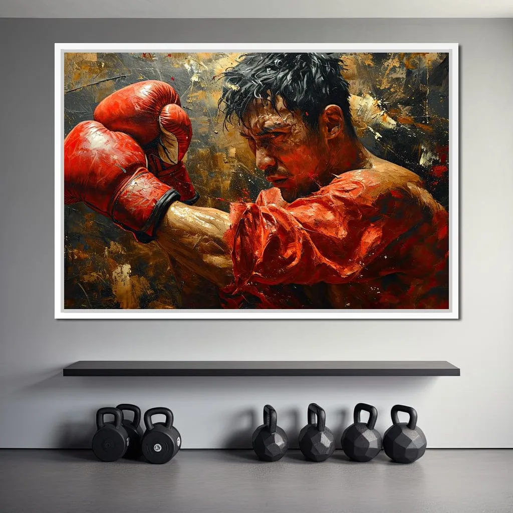 Boxing Valor in Red