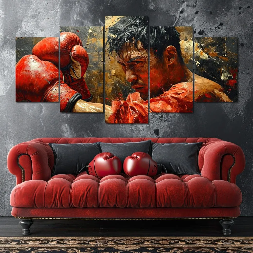 Boxing Valor in Red