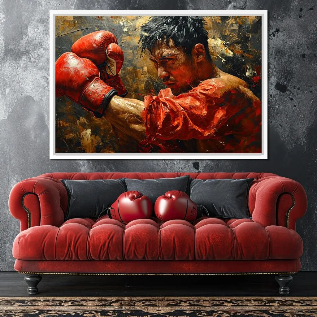 Boxing Valor in Red