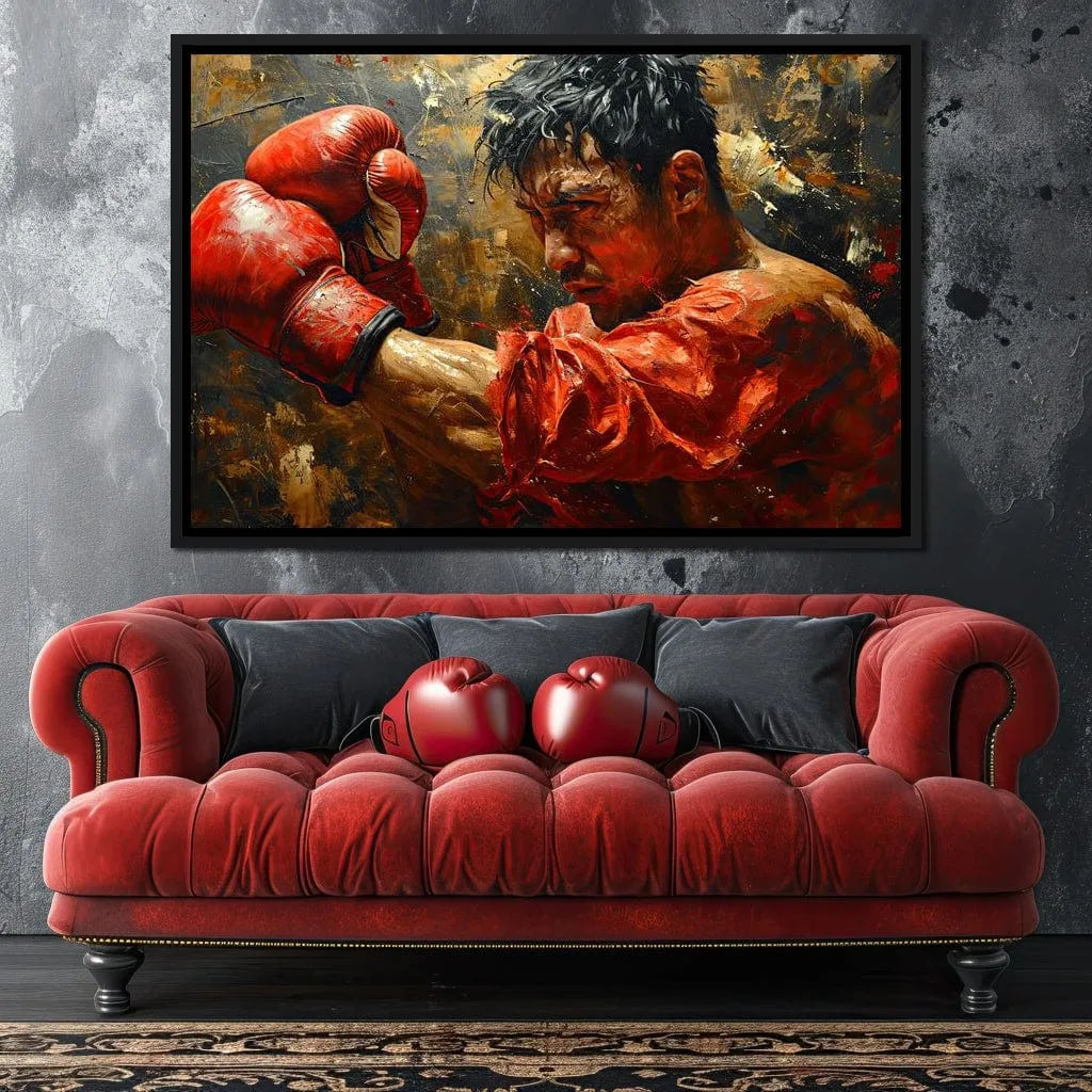 Boxing Valor in Red