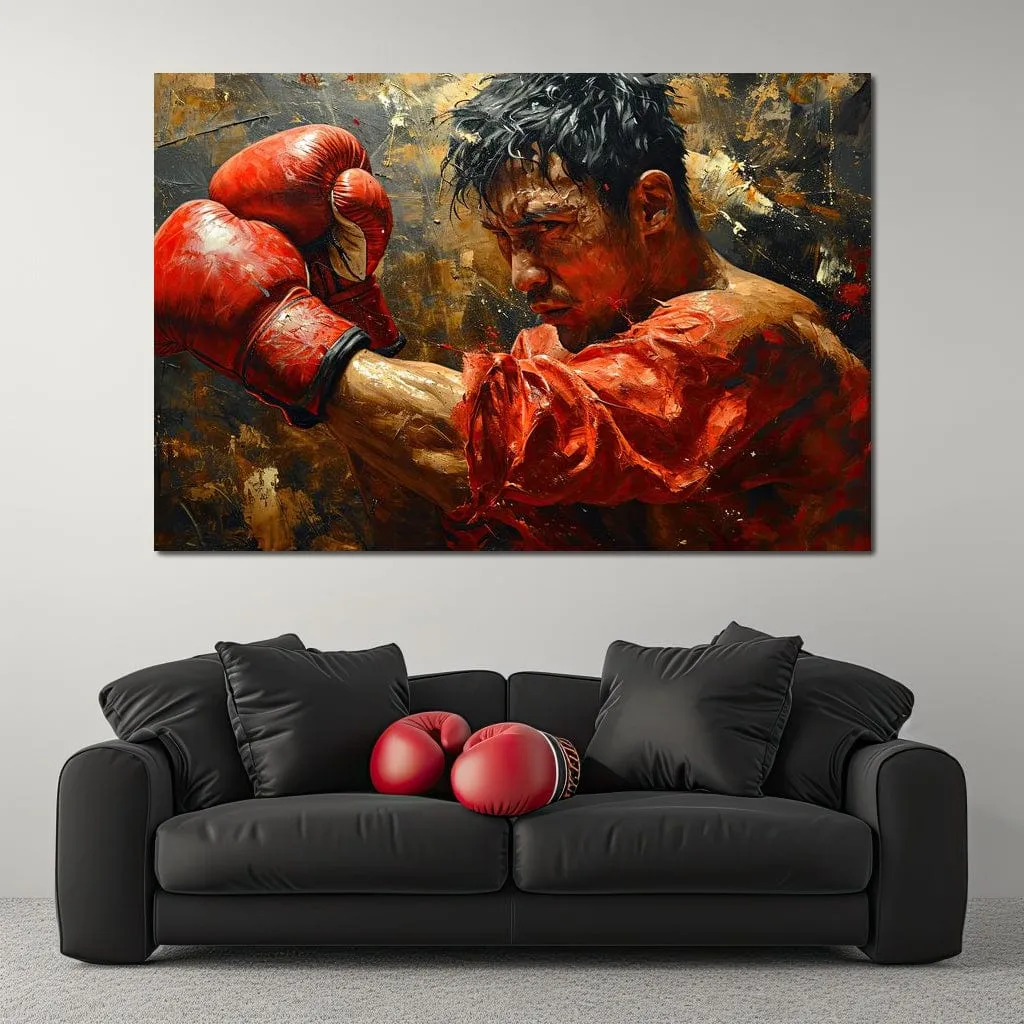 Boxing Valor in Red