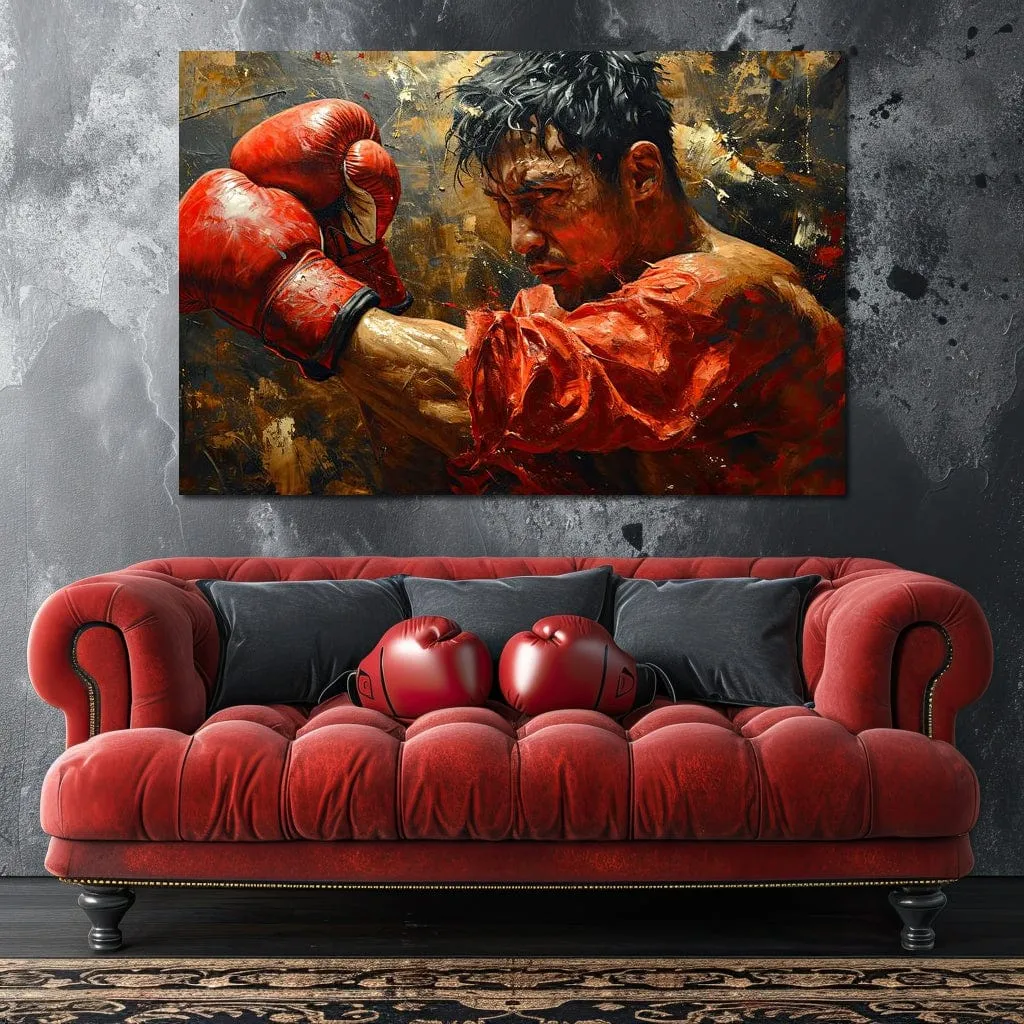 Boxing Valor in Red