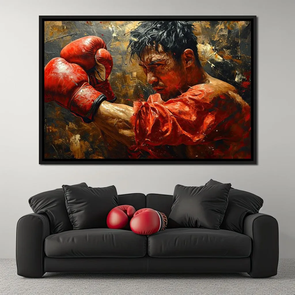 Boxing Valor in Red