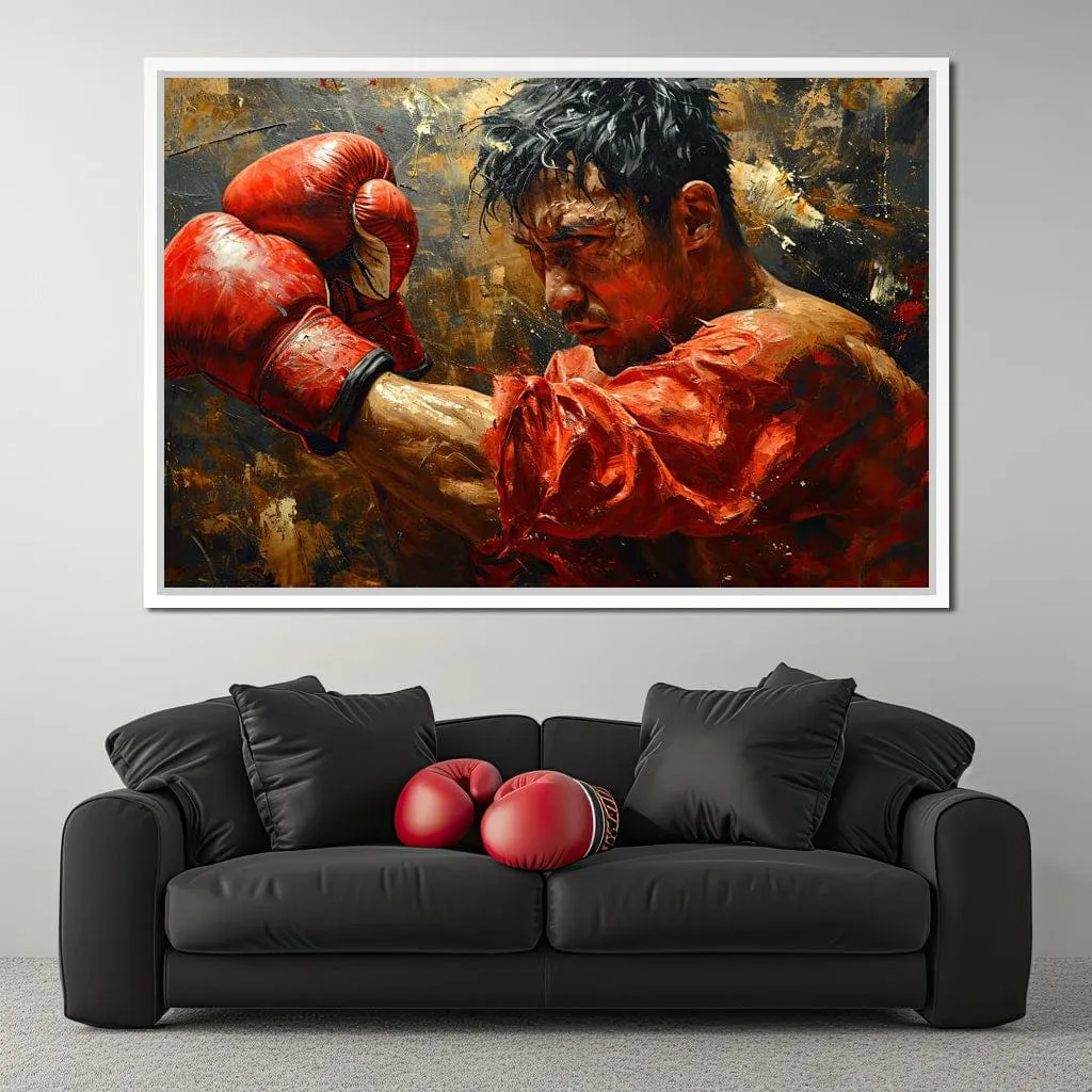 Boxing Valor in Red