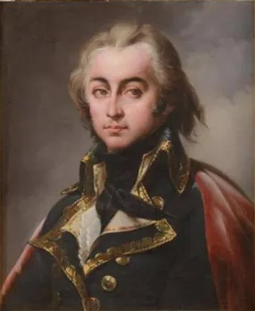 Bust portrait of Cyrus-Marie-Adélade de Timbrune, count of Valence, general-in-chief of the Ardennes army