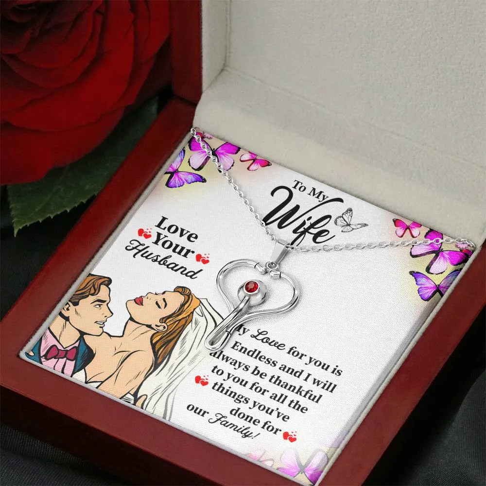 Caregiver Gifts For Wife Stethoscope Necklace For Wife