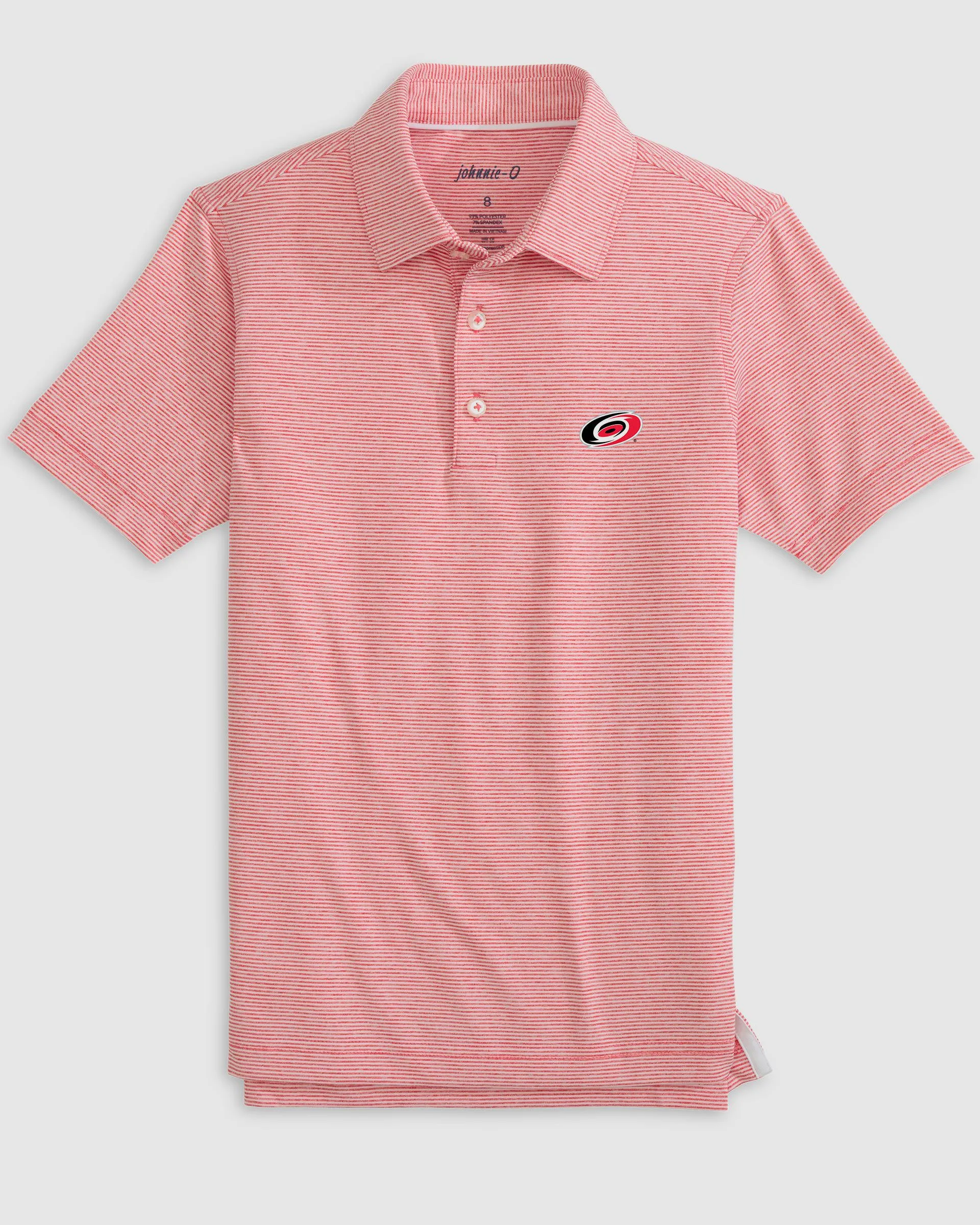 Carolina Hurricanes Lyndonn Jr. Striped Jersey Performance Polo