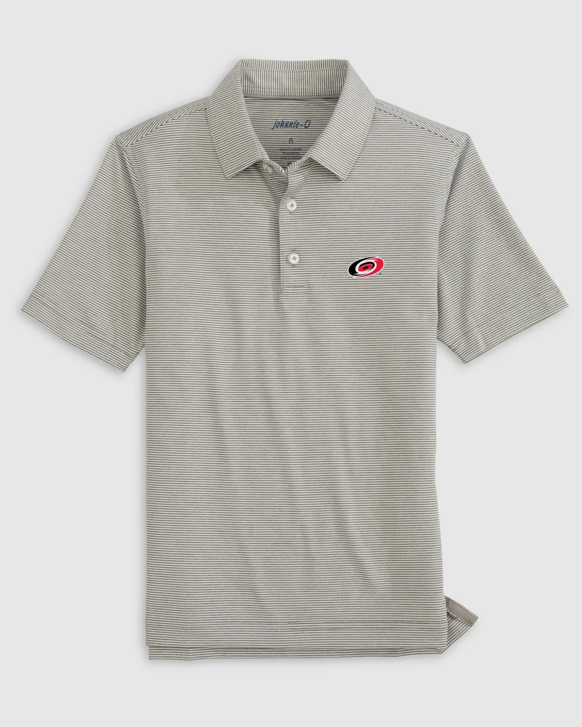 Carolina Hurricanes Lyndonn Jr. Striped Jersey Performance Polo