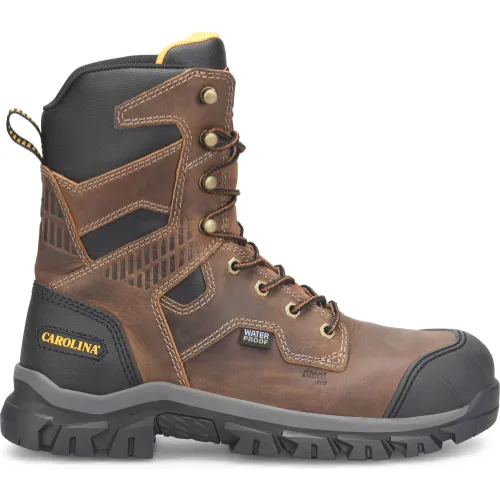 Carolina Men's Falcon 8" Steel Toe WP Slip Resist Work Boot -Brown- CA3592