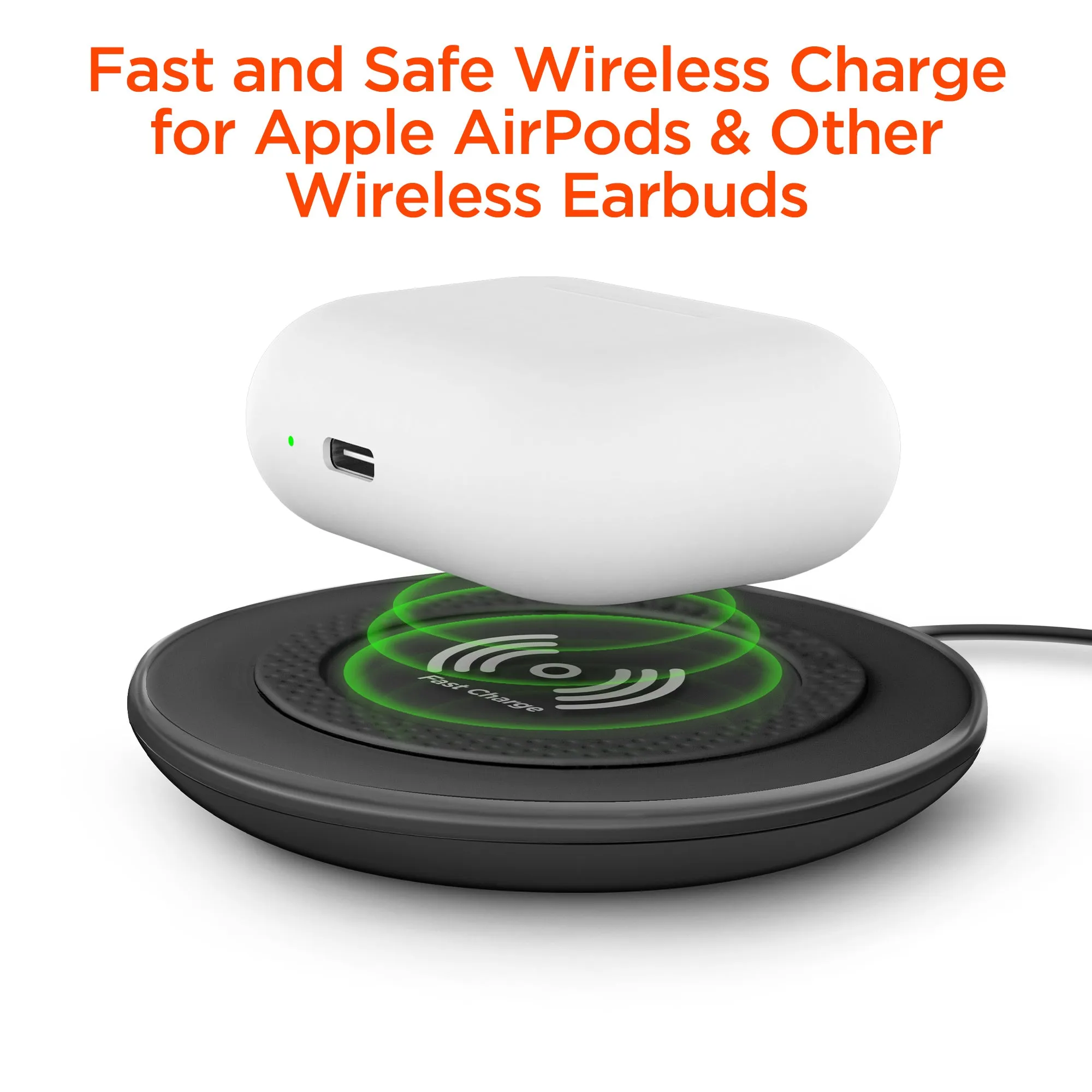 ChargePad Pro 15W Wireless Fast Charger with USB-C Connector | Black