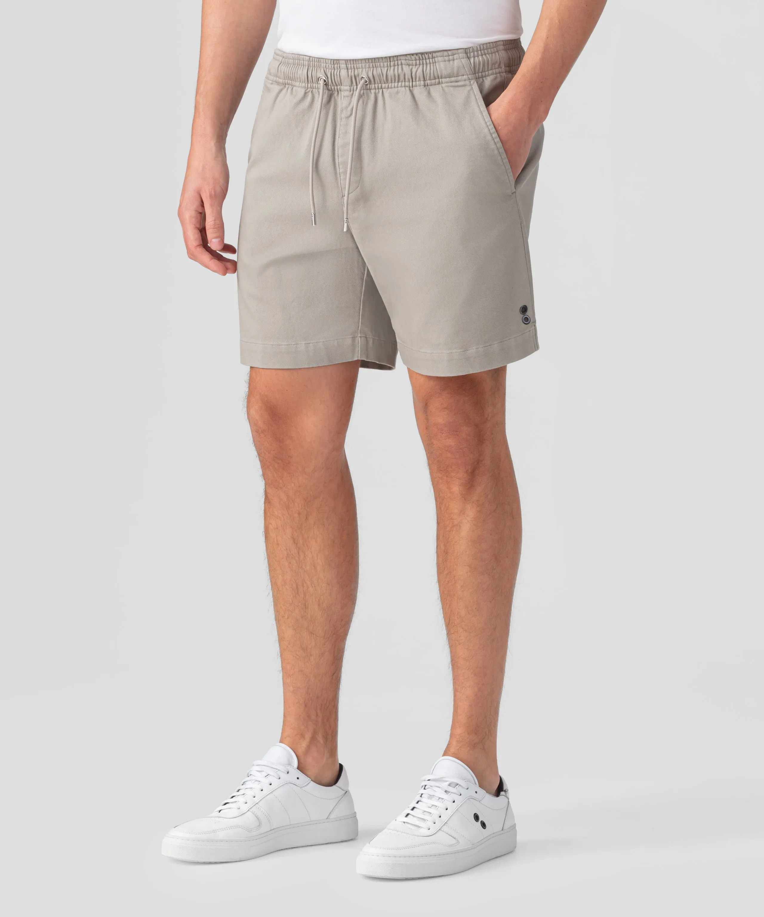 Chino Sports Shorts: Taupe Grey