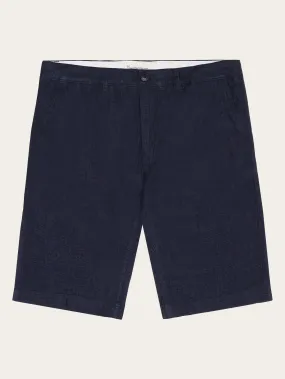 CHUCK regular linen shorts - GOTS/Vegan - Total Eclipse