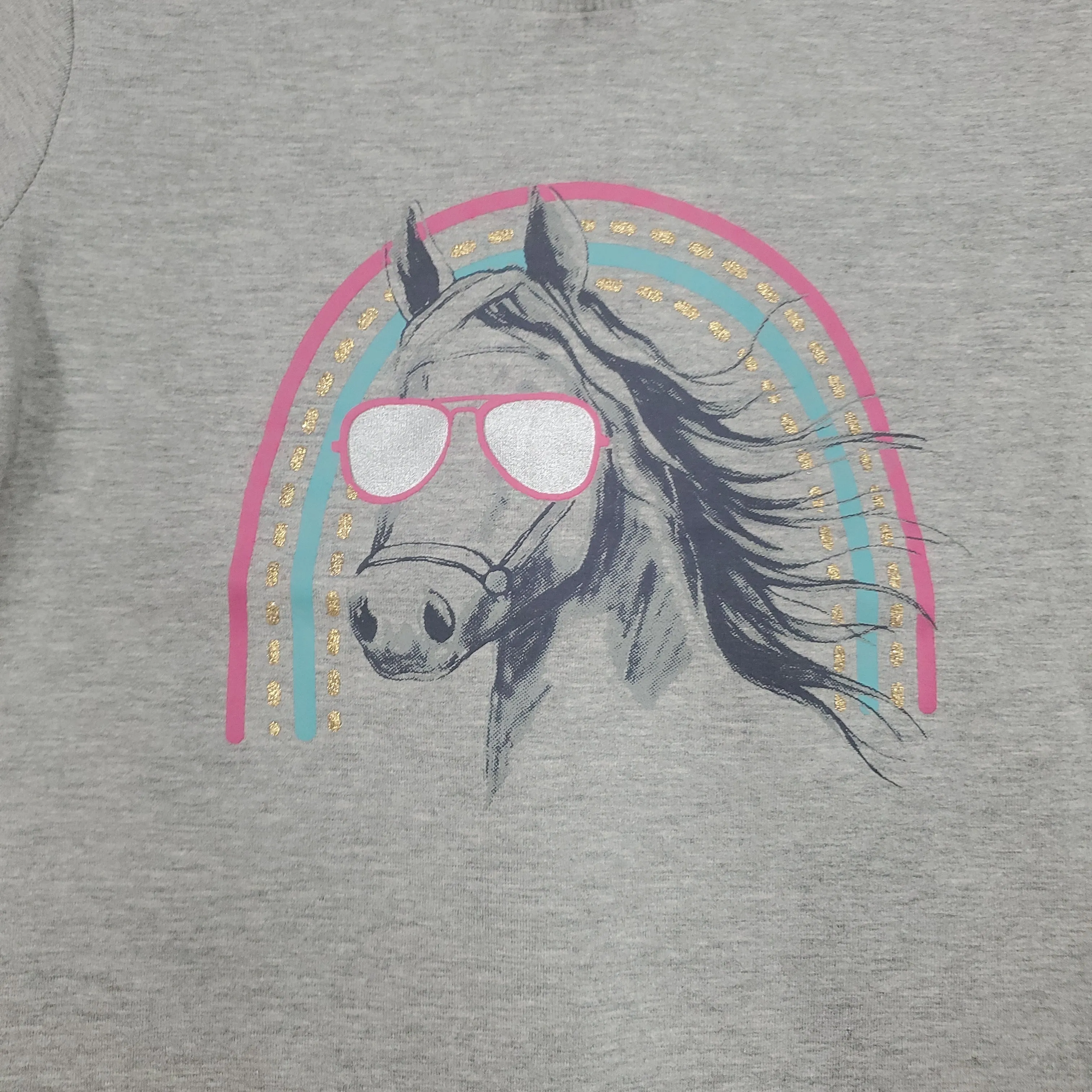 CLEARANCE CR Sports Rainbow Horse Terry Crew