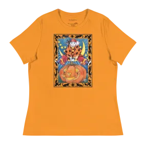 Clown Jumping Over Pumpkin Women's T-Shirt