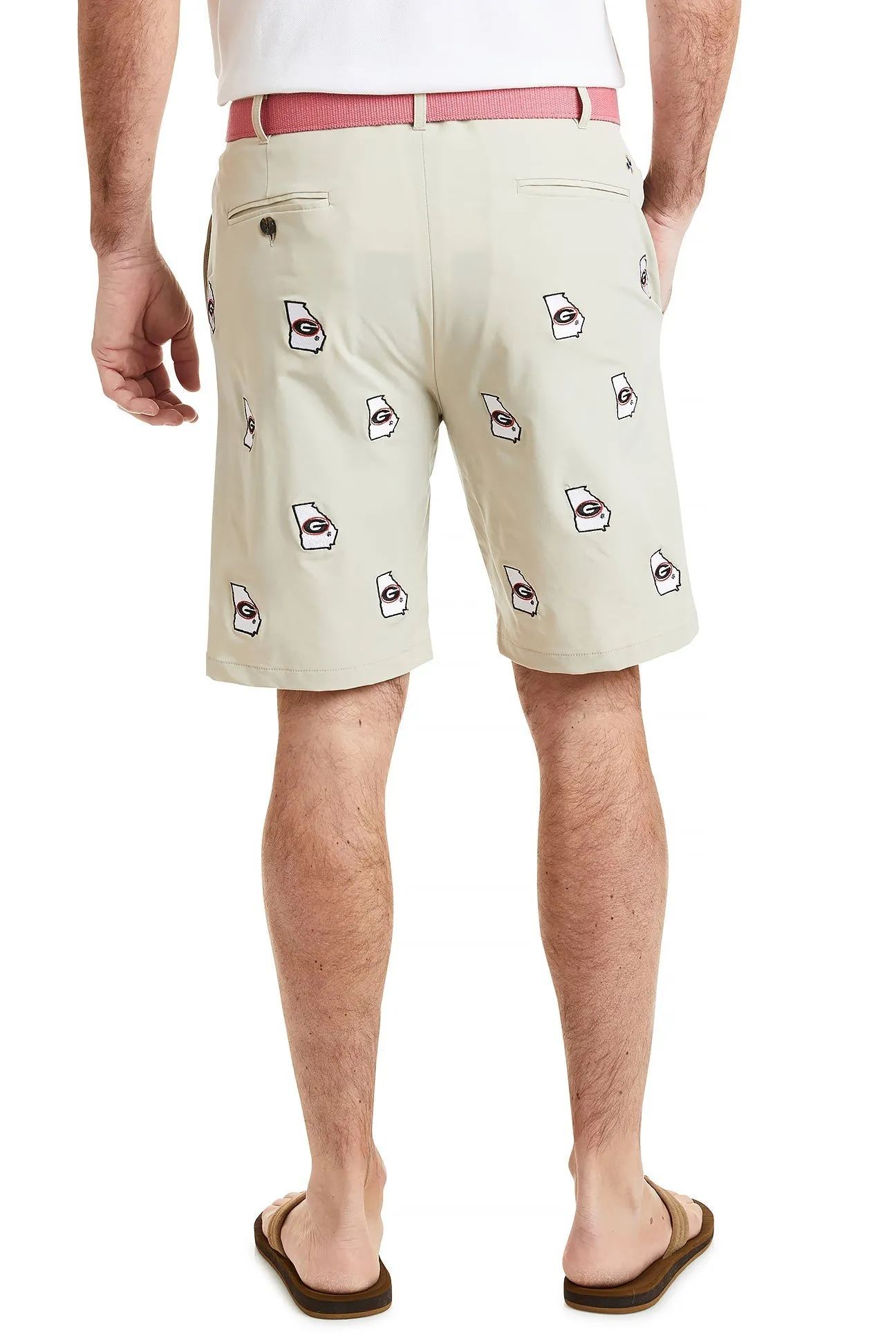 Collegiate ACKformance Short Khaki with University of Georgia UGA