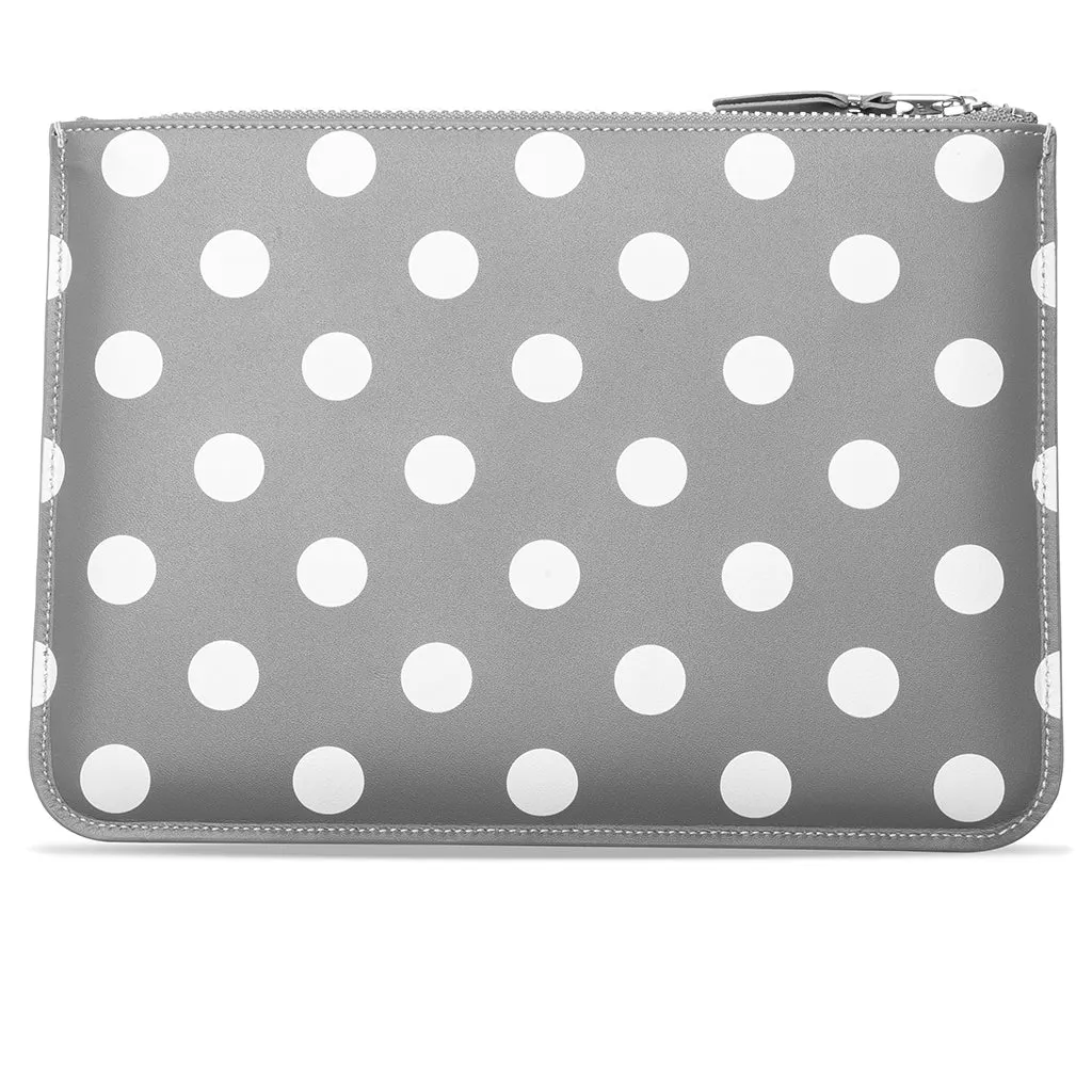 Comme des Garcons SA5100PD Polka Dot Wallet - Grey