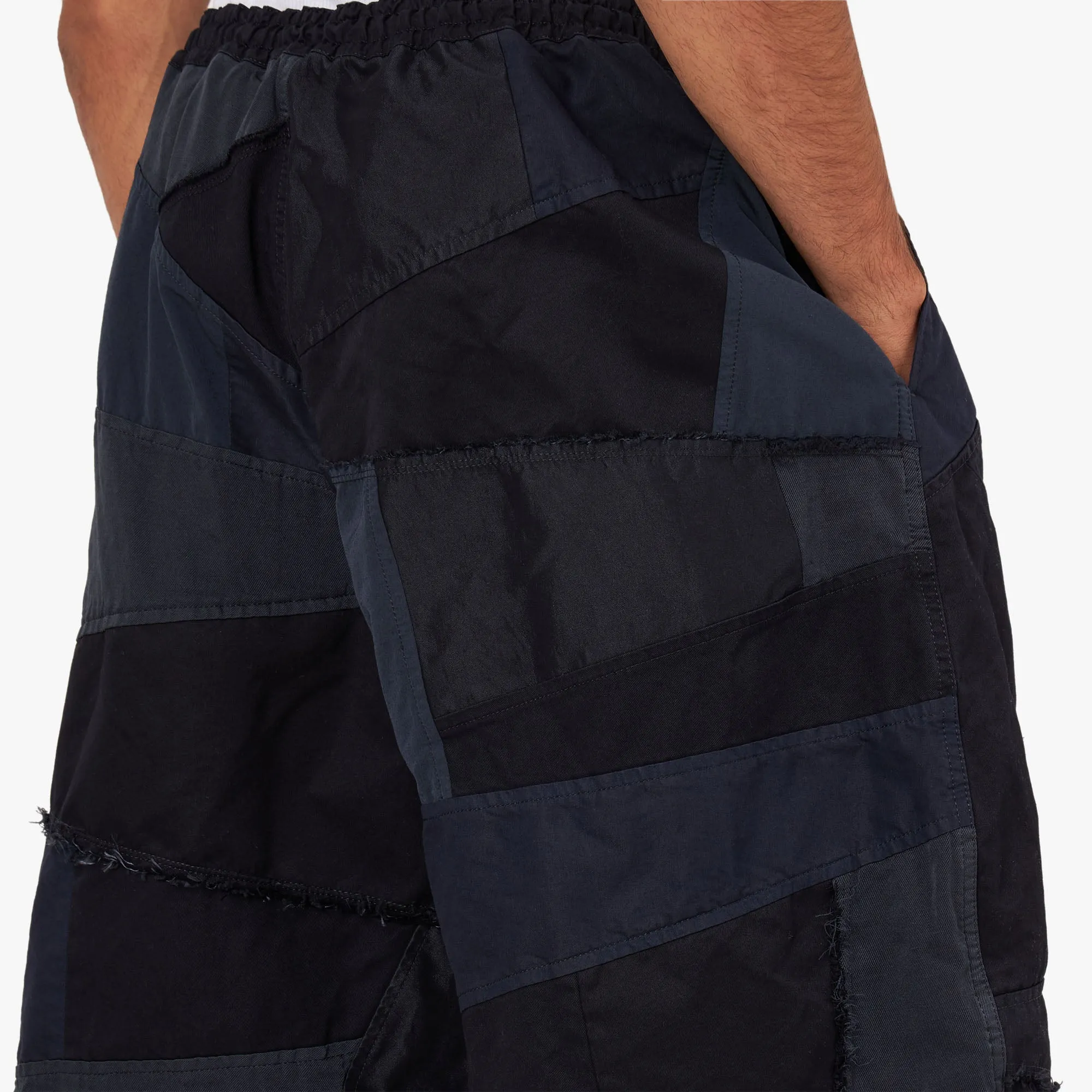 COMME des  GARÇONS Homme Garment Dyed Shorts / Navy Mix