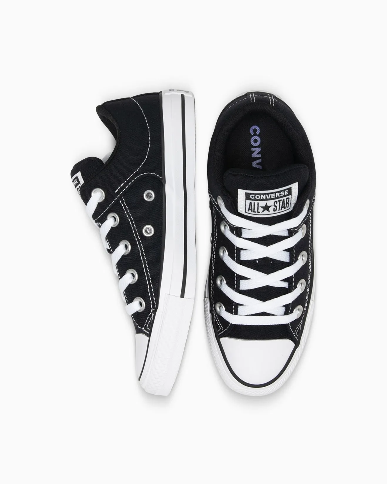 CONVERSE UNISEX CHUCK-TAYLOR ALL STAR STREET LOW TOP BLACK SHOE