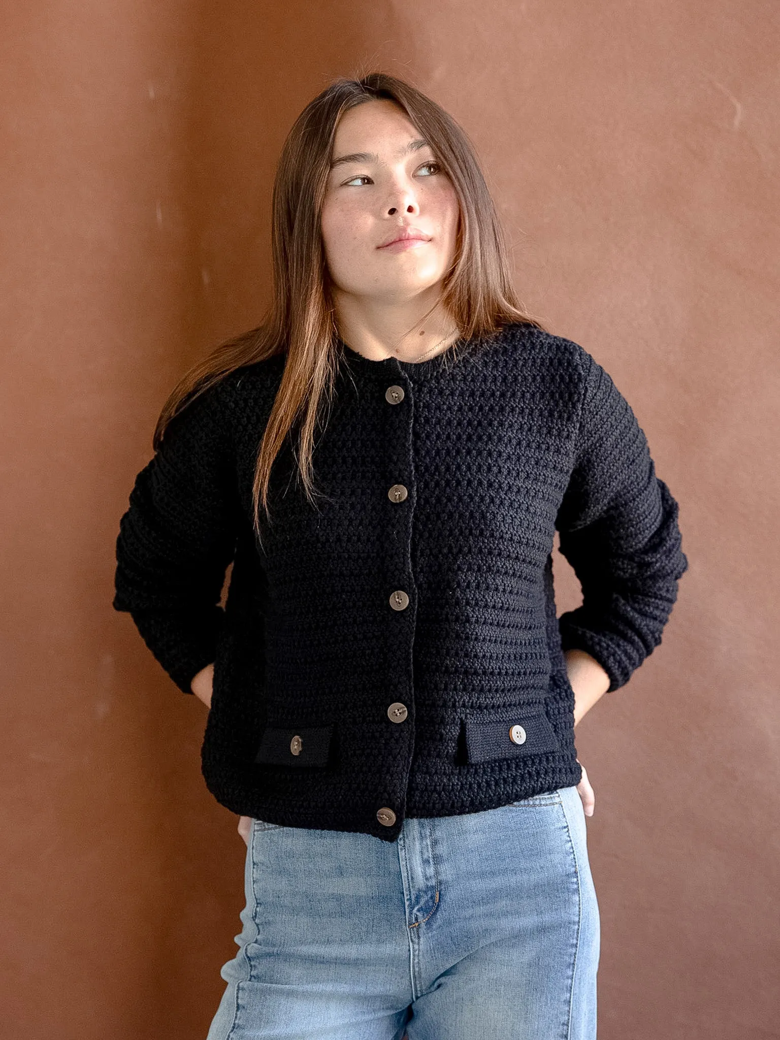 Cooper Pocket Cardigan - Black