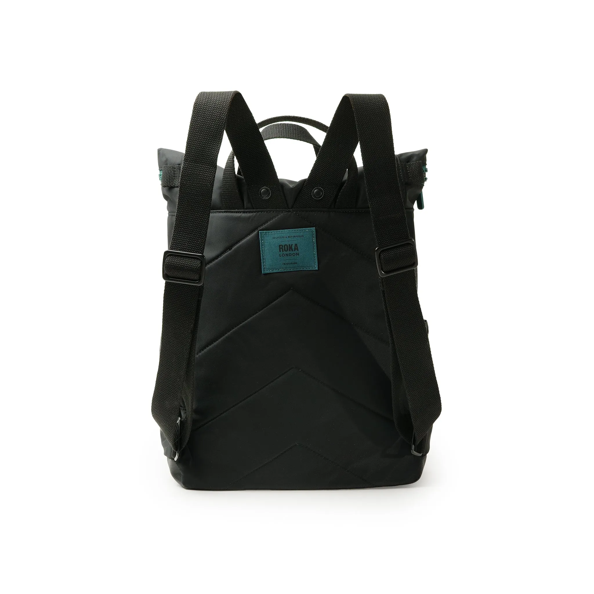 Creative Waste Black Edition Canfield B Teal Recycled Nylon