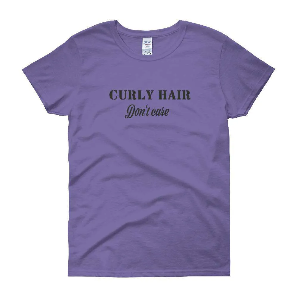 Curly Hair Women's short sleeve t-shirt