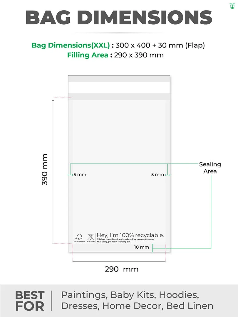 Custom Glassine Bags for Eco-friendly Inner Packaging, MOQ- 100 Bags