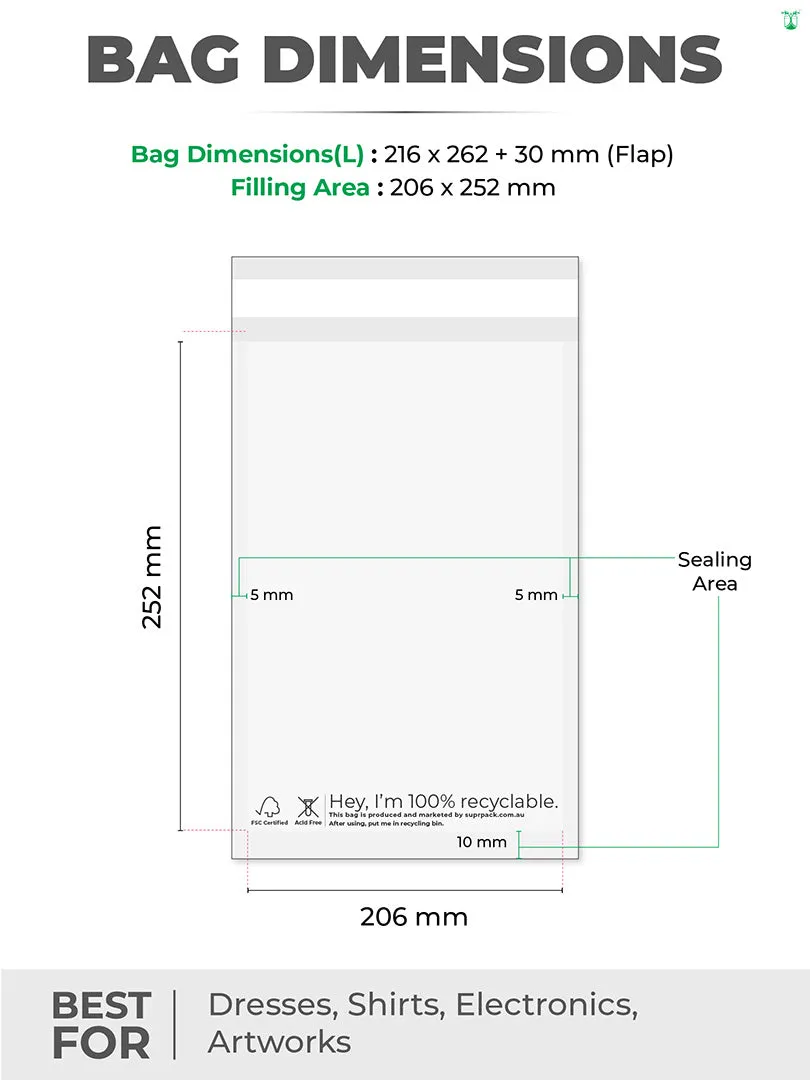 Custom Glassine Bags for Eco-friendly Inner Packaging, MOQ- 100 Bags