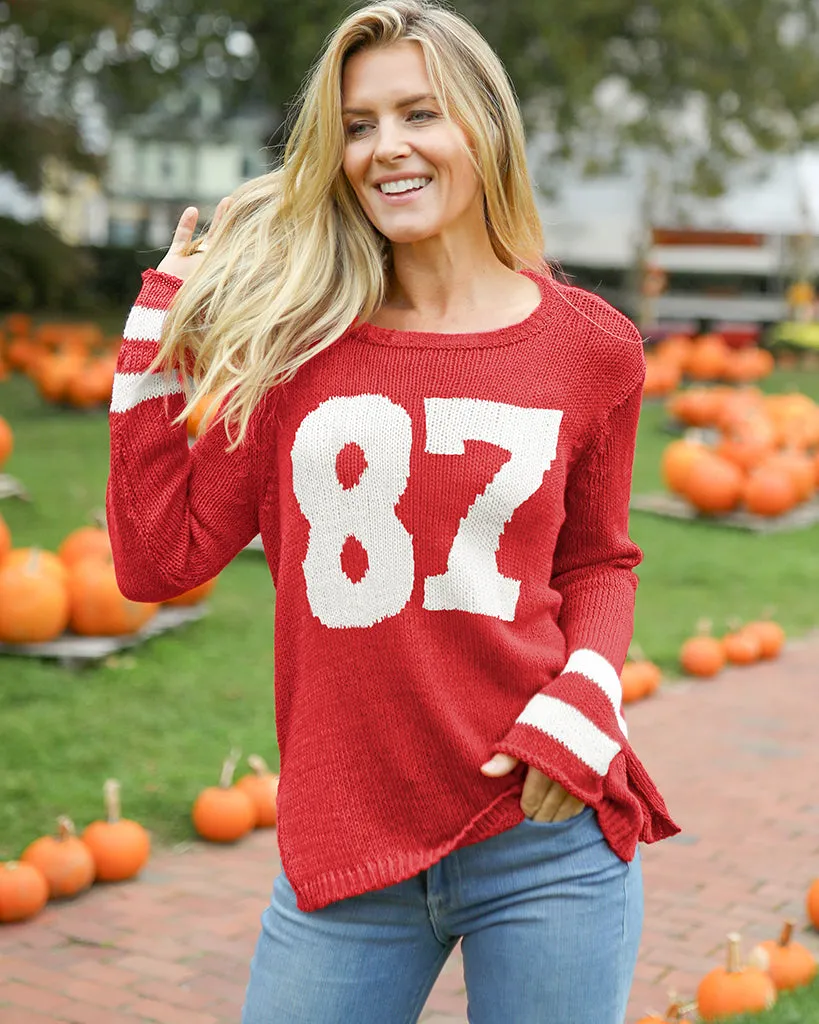 CUSTOMIZABLE NUMBER JERSEY CREW COTTON