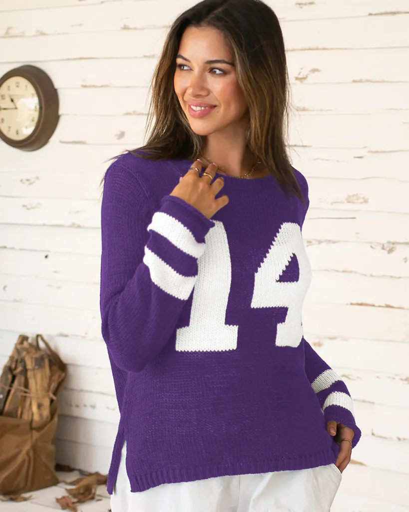 CUSTOMIZABLE NUMBER JERSEY CREW COTTON