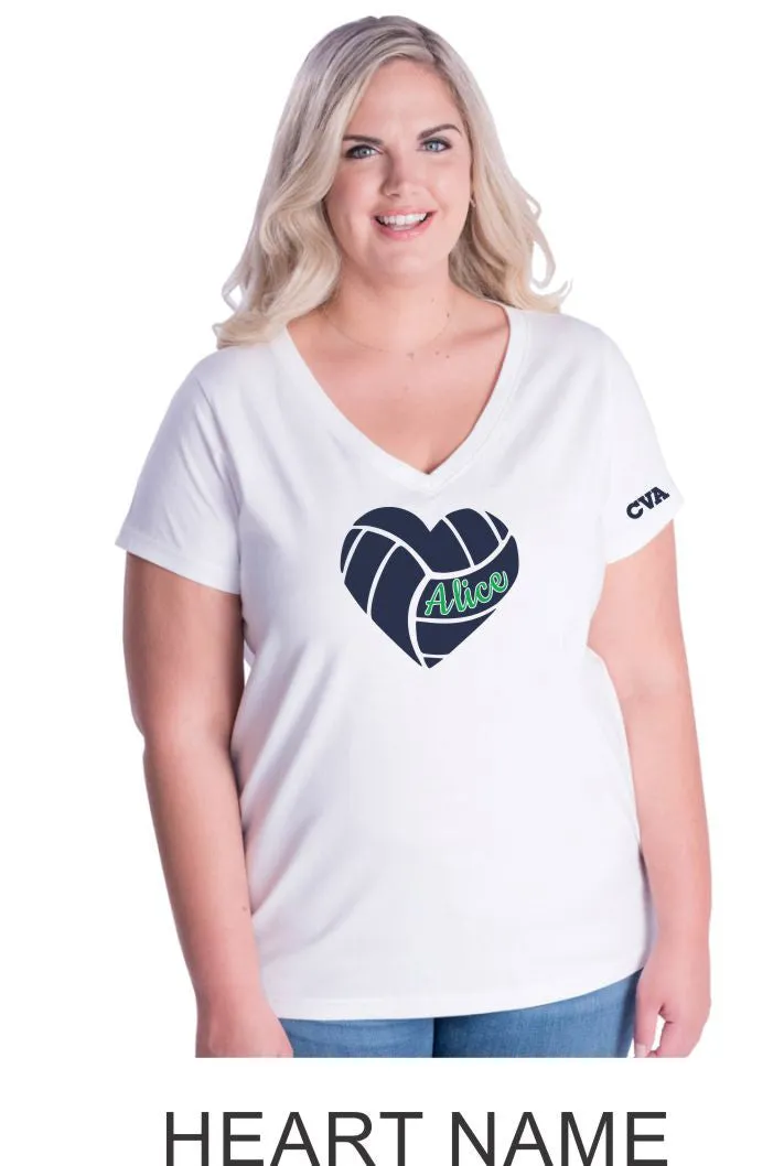 CVA Curvy Ladies Tee in 5 Designs- Matte or Glitter