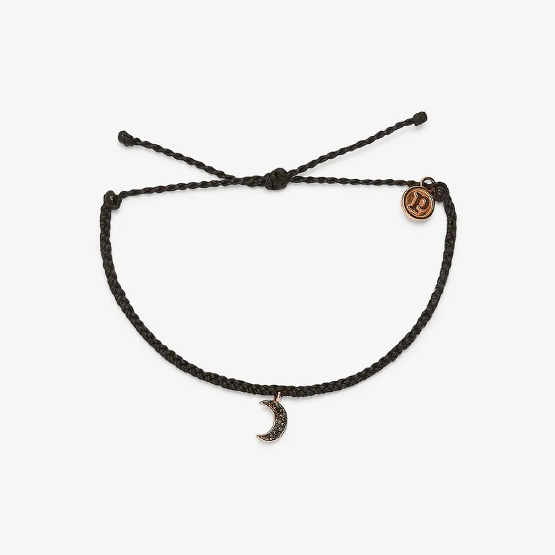 Dark Moon Rose Gold Bracelet Black