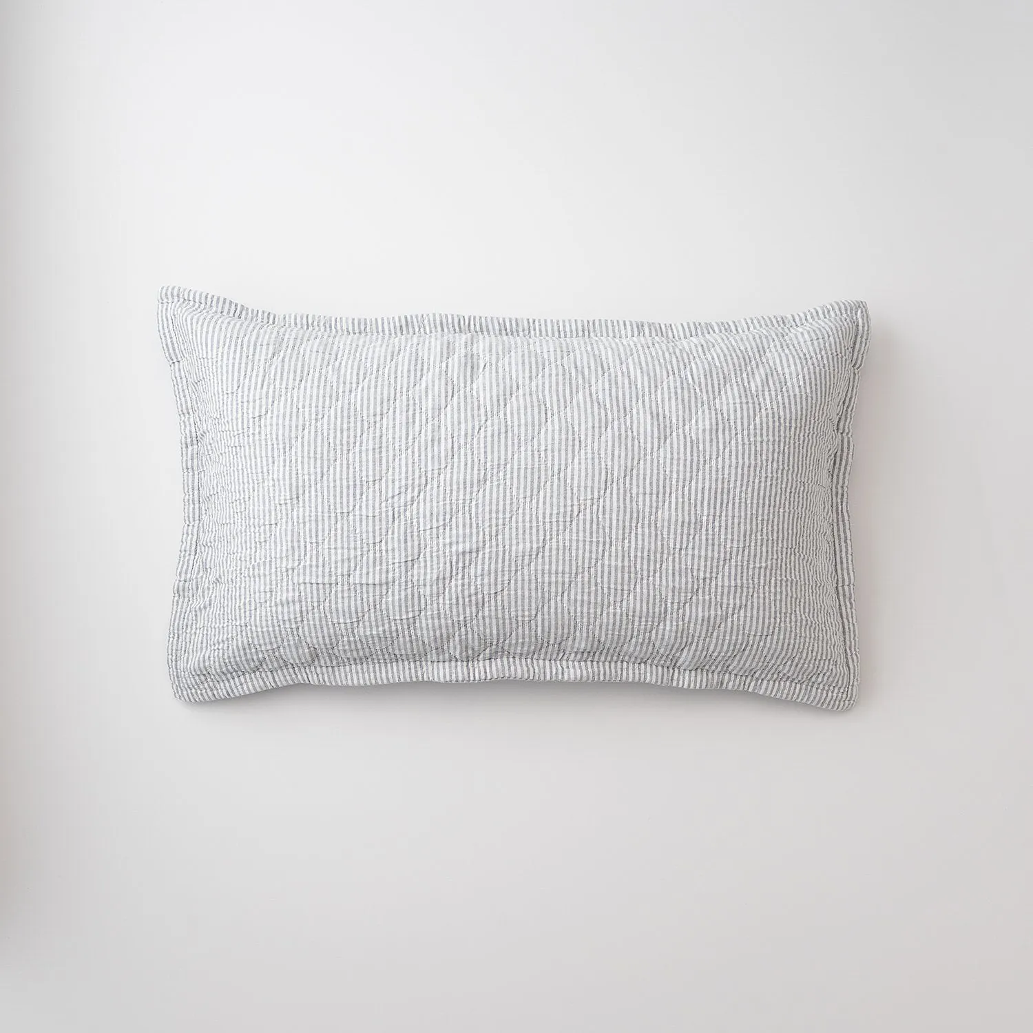 Diamond Ticking Quilted Pillow Sham