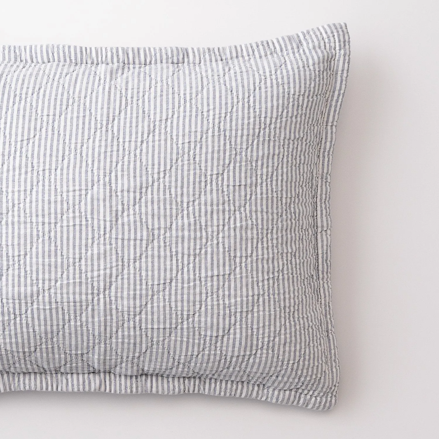 Diamond Ticking Quilted Pillow Sham