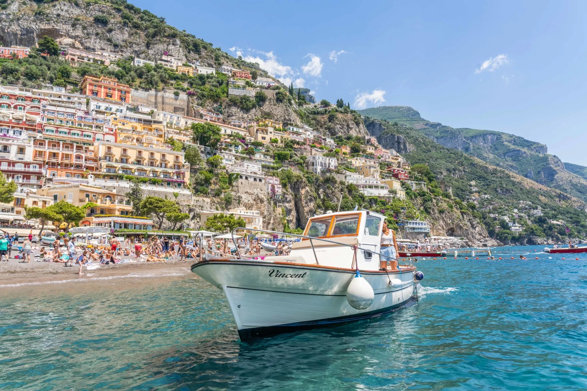 Docking in, Positano