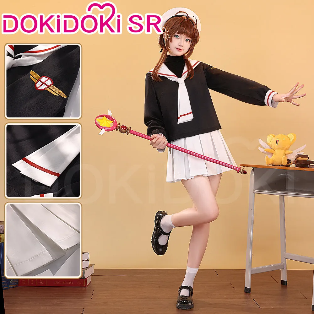 DokiDoki-SR Anime Card Captor Sakura Cosplay Kinomoto Sakura Tomoe Primary School Summer Uniform Costume Cardcaptor